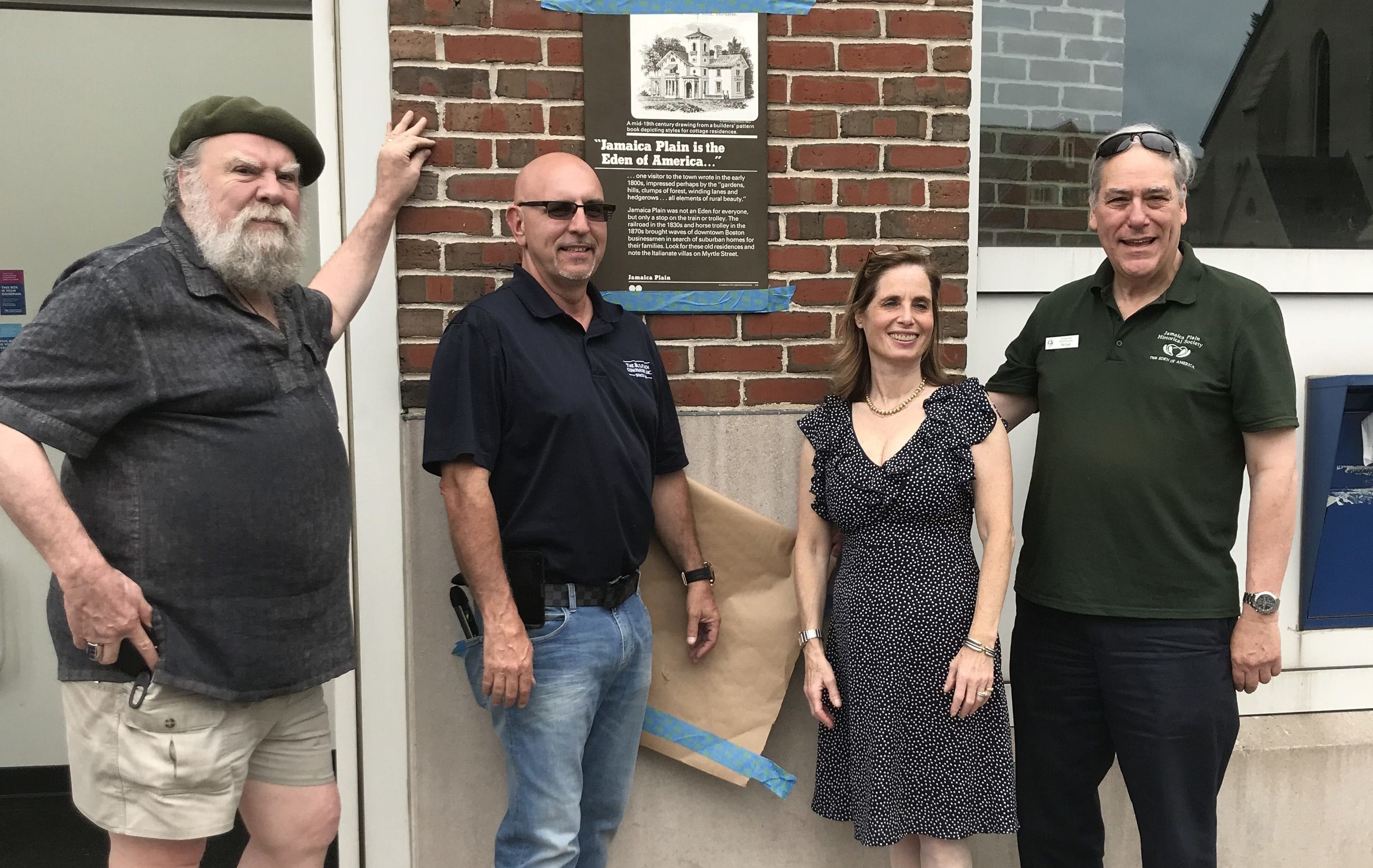Bulfinch Works with The Jamaica Plain Historical Society to Reinstall Eden of America Plaque on JP