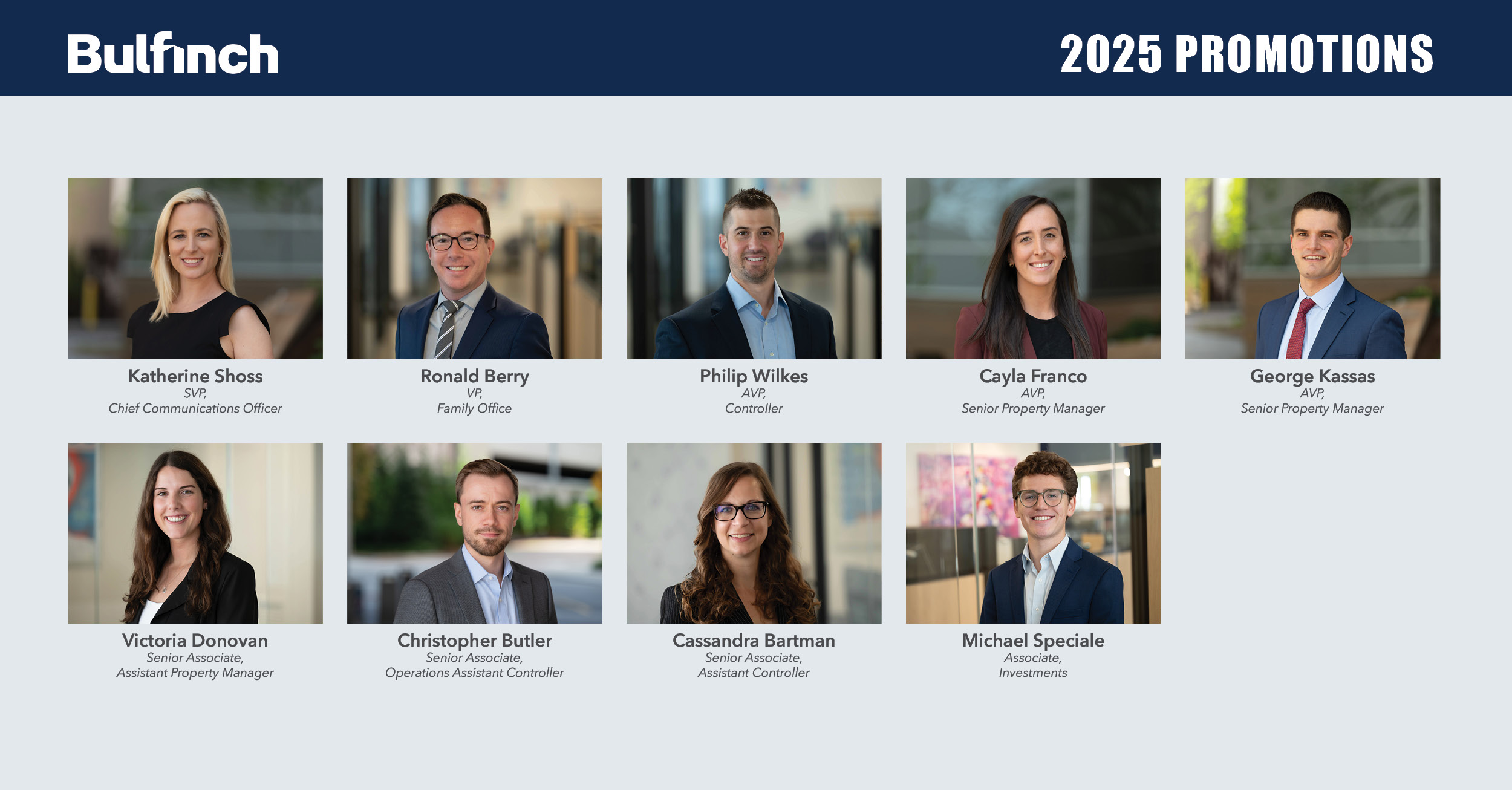 Bulfinch Announces Key Promotions